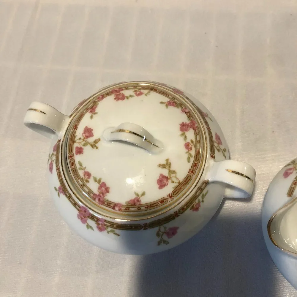 Vintage Royal Epiag Sugar/creamer Bowl echo Floral.       F1